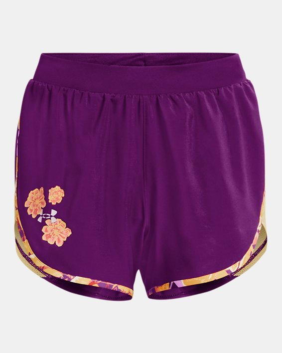 Shorts UA Fly-By Elite Day Of The Dead para Mujer, Purple, pdpMainDesktop image number 9